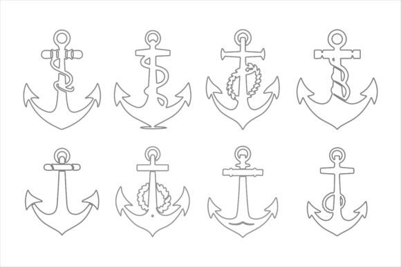 Anchor Silhouette Bundle Set Graphics and Crafts Review