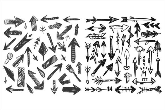 Arrow Symbol or Sign Icon Silhouette Graphics