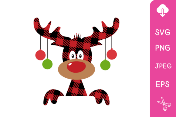 Christmas Buffalo Plaid Moose SVG Graphics and Crafts Review