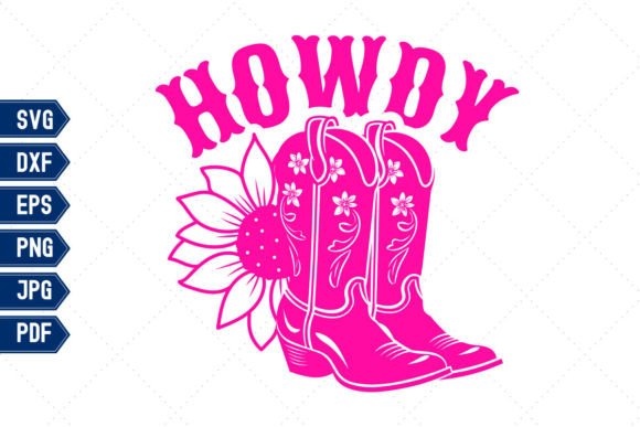 Cowgirl Svg Png Howdy Western Clipart for Graphics and Crafts