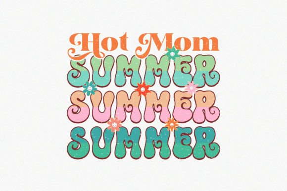 Hot Mom Summer2: A Versatile Graphic Design Asset for Crafts and Creative Projects
