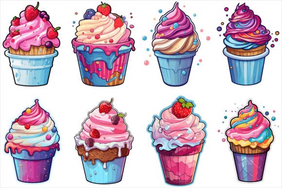 Ice Cream Silhouette Vector Set Review