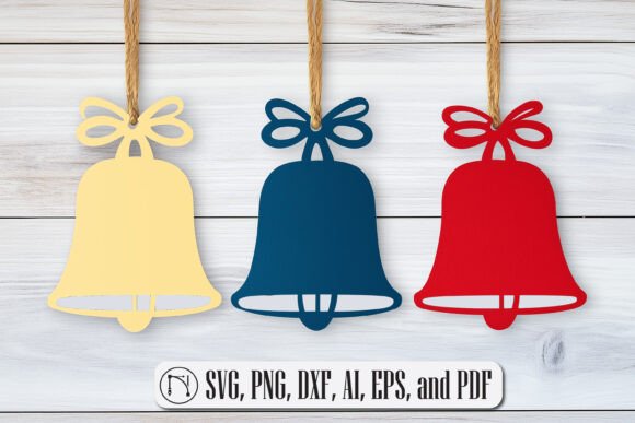 Paper Cut Bells SVG Cut File: Graphics for Crafts & Content