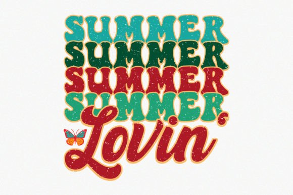 Summer Lovin: A Graphic Design Asset for Crafts and Creative Projects