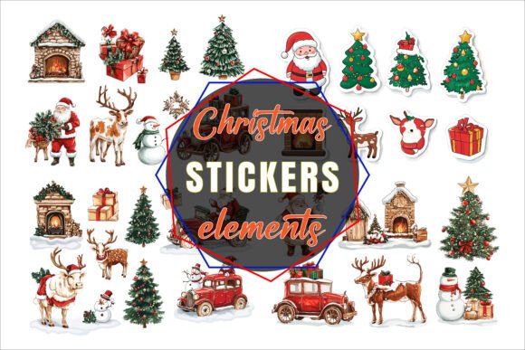 Vector Christmas Icons Sticker Set Review