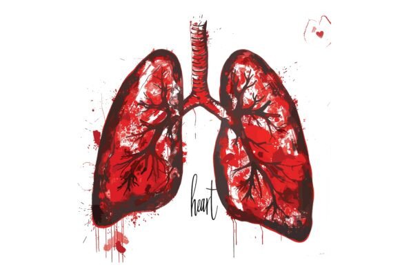 Water Color Human Heart Vector: A Versatile Graphic for Crafts and Creative Projects